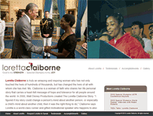 Tablet Screenshot of lorettaclaiborne.com